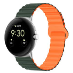 Pulseira de relógio em silicone magnética com fivela invertida, para Google Pixel Watch 4 / 3 / 2 / 1 41mm