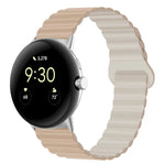 Pulseira de relógio em silicone magnética com fivela invertida, para Google Pixel Watch 4 / 3 / 2 / 1 41mm