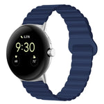 Pulseira de relógio em silicone magnética com fivela invertida, para Google Pixel Watch 4 / 3 / 2 / 1 41mm