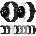 Pulseira de relógio em silicone magnética com fivela invertida, para Google Pixel Watch 4 / 3 / 2 / 1 41mm