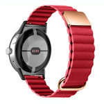 Pulseira de Relógio em Pele Genuína com Fecho Reverso Magnético, Para Google Pixel Watch 4 / 3 / 2 / 1 41mm