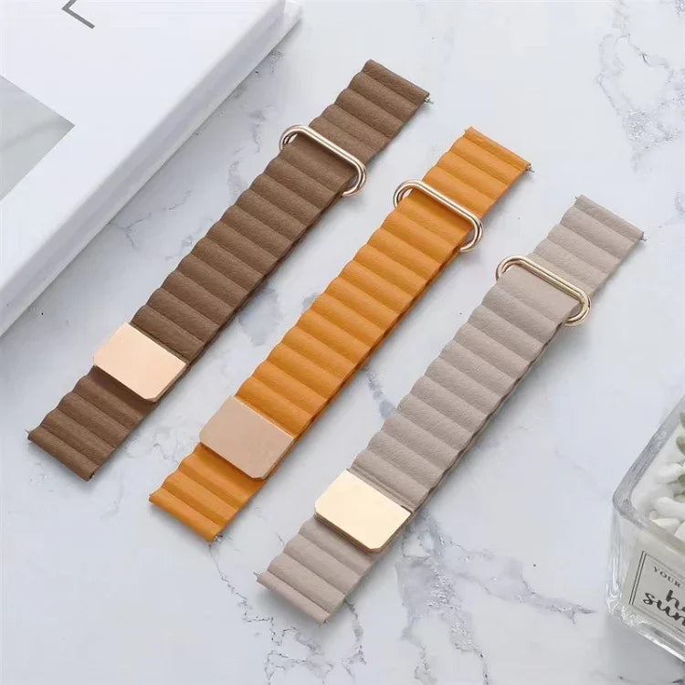 Pulseira de Relógio em Pele Genuína com Fecho Reverso Magnético, Para Google Pixel Watch 4 / 3 / 2 / 1 41mm