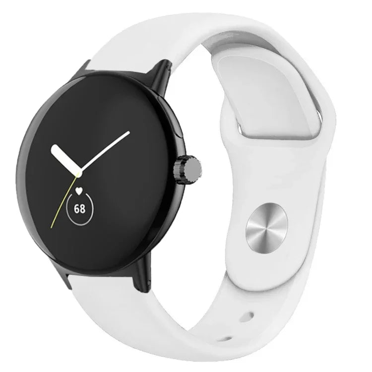 Pulseira de Relógio em Silicone com Fecho Reverso Cor Sólida, Para Google Pixel Watch 4 / 3 / 2 / 1 41mm