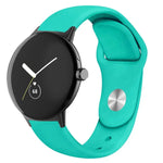 Pulseira de Relógio em Silicone com Fecho Reverso Cor Sólida, Para Google Pixel Watch 4 / 3 / 2 / 1 41mm