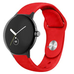 Pulseira de Relógio em Silicone com Fecho Reverso Cor Sólida, Para Google Pixel Watch 4 / 3 / 2 / 1 41mm