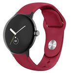 Pulseira de Relógio em Silicone com Fecho Reverso Cor Sólida, Para Google Pixel Watch 4 / 3 / 2 / 1 41mm
