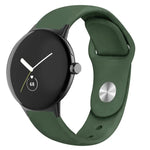 Pulseira de Relógio em Silicone com Fecho Reverso Cor Sólida, Para Google Pixel Watch 4 / 3 / 2 / 1 41mm
