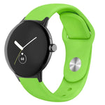 Pulseira de Relógio em Silicone com Fecho Reverso Cor Sólida, Para Google Pixel Watch 4 / 3 / 2 / 1 41mm