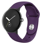 Pulseira de Relógio em Silicone com Fecho Reverso Cor Sólida, Para Google Pixel Watch 4 / 3 / 2 / 1 41mm