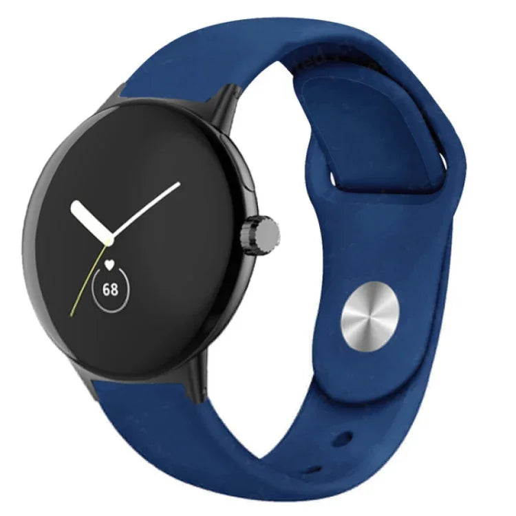 Pulseira de Relógio em Silicone com Fecho Reverso Cor Sólida, Para Google Pixel Watch 4 / 3 / 2 / 1 41mm