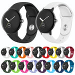 Pulseira de Relógio em Silicone com Fecho Reverso Cor Sólida, Para Google Pixel Watch 4 / 3 / 2 / 1 41mm