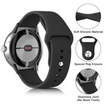 Pulseira de Relógio em Silicone com Fecho Reverso Cor Sólida, Para Google Pixel Watch 4 / 3 / 2 / 1 41mm