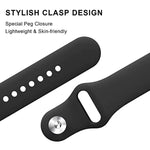 Pulseira de Relógio em Silicone com Fecho Reverso Cor Sólida, Para Google Pixel Watch 4 / 3 / 2 / 1 41mm