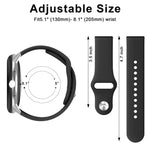 Pulseira de Relógio em Silicone com Fecho Reverso Cor Sólida, Para Google Pixel Watch 4 / 3 / 2 / 1 41mm