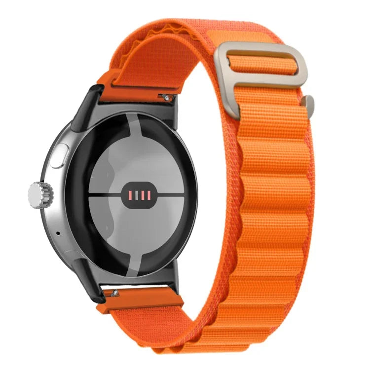 Pulseira de Relógio com Conector Preto em Nylon Loop, Para Google Pixel Watch 4 / 3 / 2 / 1 41mm