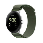 Pulseira de Relógio com Conector Prateado em Nylon Loop, Para Google Pixel Watch 4 / 3 / 2 / 1 41mm
