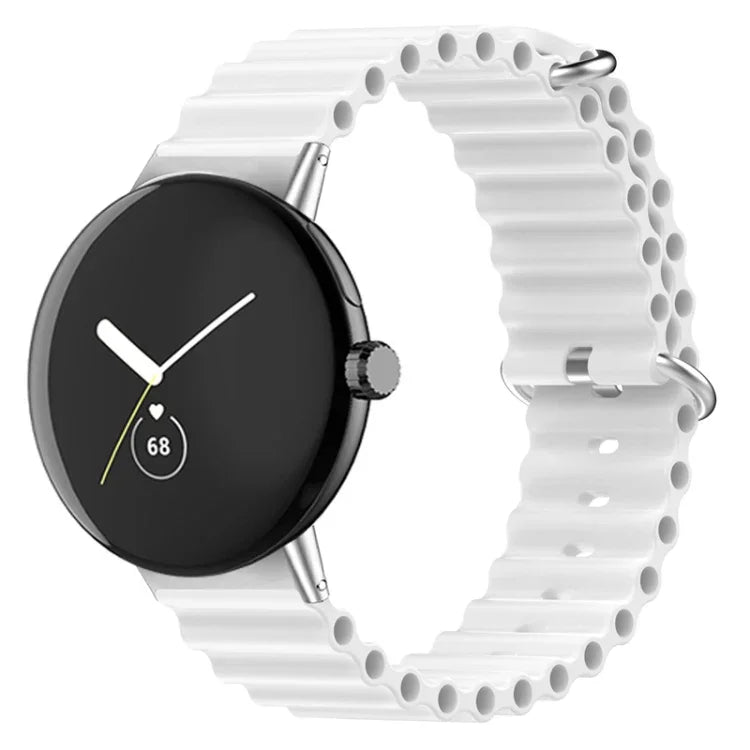 Pulseira de relógio em silicone Ocean, para Google Pixel Watch 4 / 3 / 2 / 1 41mm