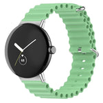 Pulseira de relógio em silicone Ocean, para Google Pixel Watch 4 / 3 / 2 / 1 41mm
