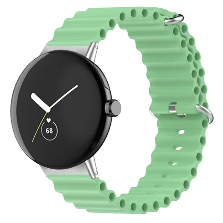 Pulseira de relógio em silicone Ocean, para Google Pixel Watch 4 / 3 / 2 / 1 41mm