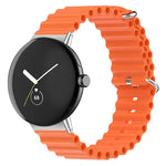 Pulseira de relógio em silicone Ocean, para Google Pixel Watch 4 / 3 / 2 / 1 41mm
