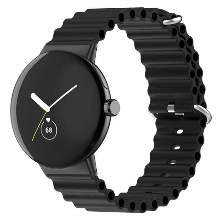 Pulseira de relógio em silicone Ocean, para Google Pixel Watch 4 / 3 / 2 / 1 41mm