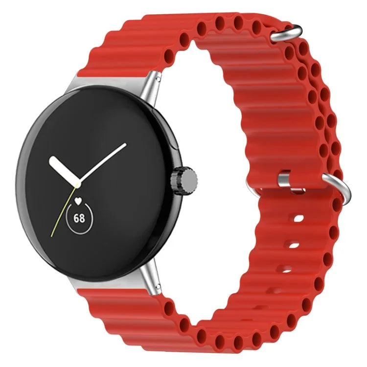 Pulseira de relógio em silicone Ocean, para Google Pixel Watch 4 / 3 / 2 / 1 41mm