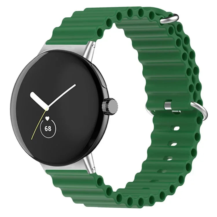 Pulseira de relógio em silicone Ocean, para Google Pixel Watch 4 / 3 / 2 / 1 41mm