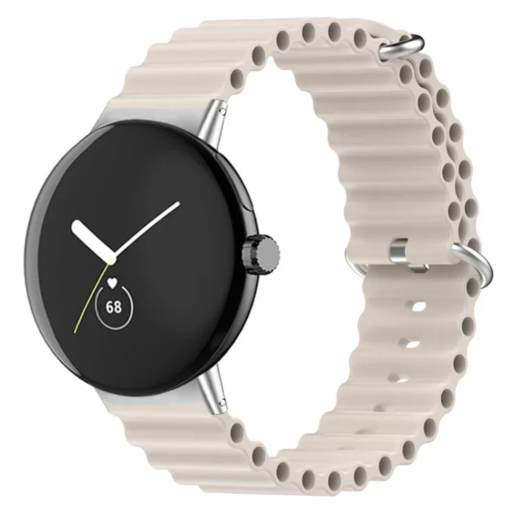 Pulseira de relógio em silicone Ocean, para Google Pixel Watch 4 / 3 / 2 / 1 41mm
