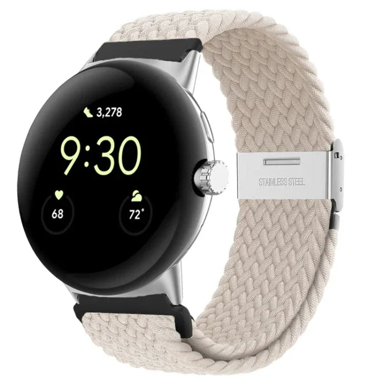 Correia de Relógio em Nylon com Fivela Metálica, Para Google Pixel Watch 4 / 3 / 2 / 1 41mm