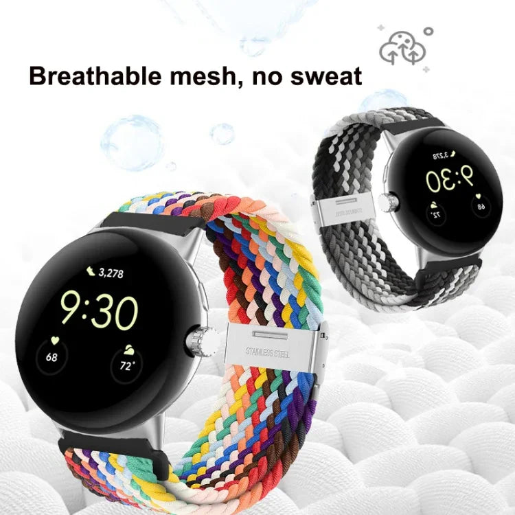 Correia de Relógio em Nylon com Fivela Metálica, Para Google Pixel Watch 4 / 3 / 2 / 1 41mm