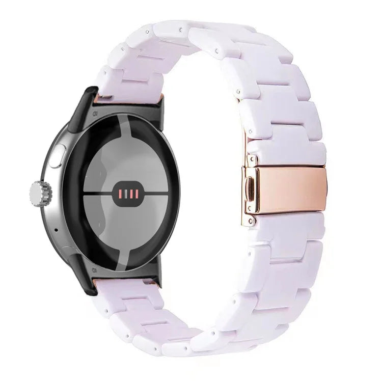 Correia de Relógio em Resina com 3 Contas, Para Google Pixel Watch 4 / 3 / 2 / 1 41mm