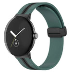 Correia de Relógio em Silicone com Fivela Dobrada Bicolor, Para Google Pixel Watch 4 / 3 / 2 / 1 41mm