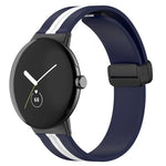Correia de Relógio em Silicone com Fivela Dobrada Bicolor, Para Google Pixel Watch 4 / 3 / 2 / 1 41mm