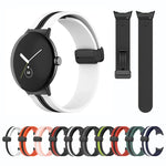 Correia de Relógio em Silicone com Fivela Dobrada Bicolor, Para Google Pixel Watch 4 / 3 / 2 / 1 41mm