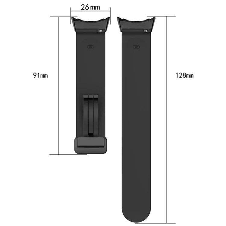 Correia de Relógio em Silicone com Fivela Dobrada Bicolor, Para Google Pixel Watch 4 / 3 / 2 / 1 41mm
