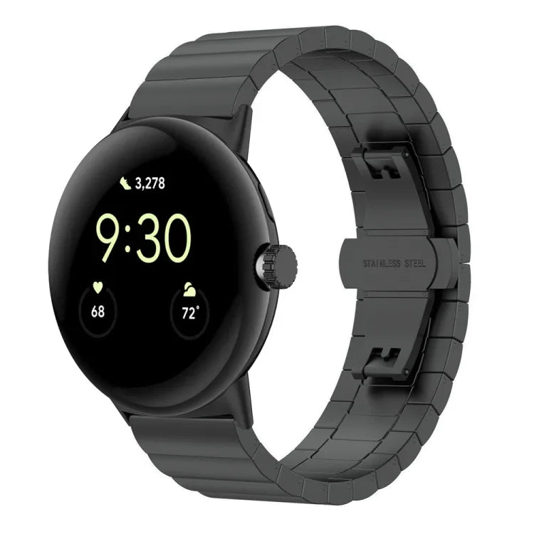 Correia de Relógio Metálica com Fivela Borboleta de Uma Conta, Para Google Pixel Watch 4 / 3 / 2 / 1 41mm