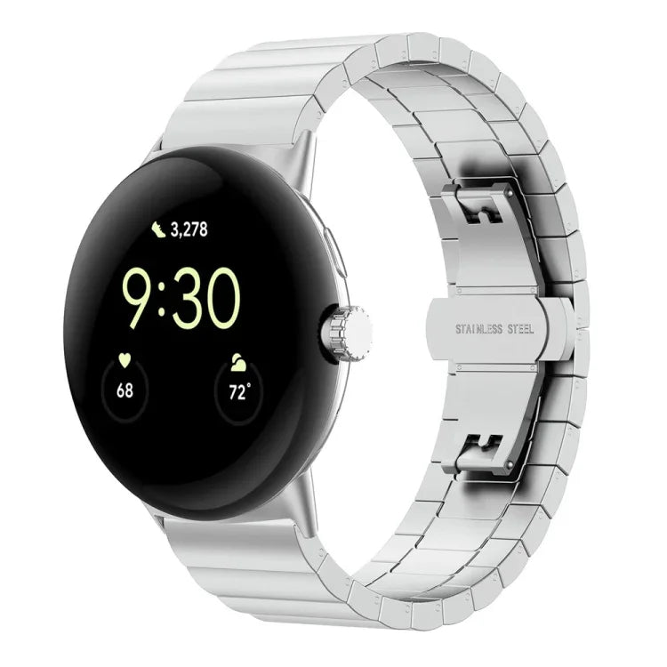 Correia de Relógio Metálica com Fivela Borboleta de Uma Conta, Para Google Pixel Watch 4 / 3 / 2 / 1 41mm