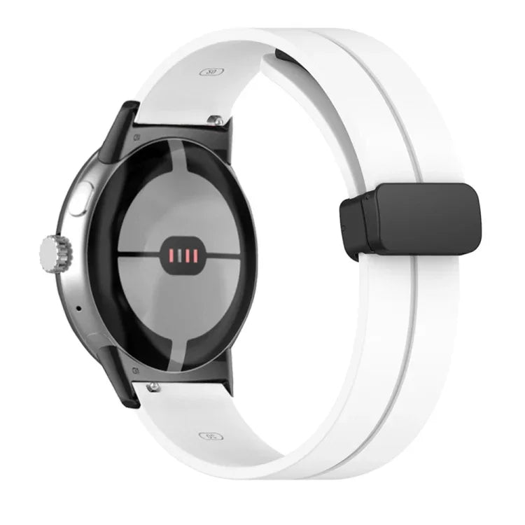 Correia de Relógio em Silicone com Fivela Dobrada de Cor Sólida, Para Google Pixel Watch 4 / 3 / 2 / 1 41mm