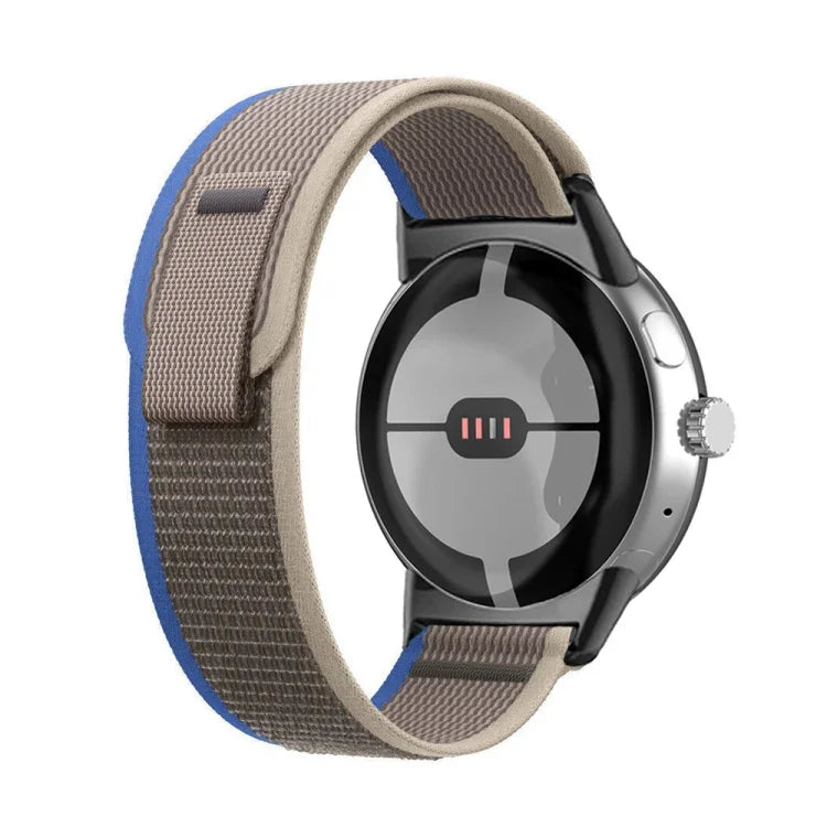 Correia de Relógio em Nylon com Conector Preto Loop, Para Google Pixel Watch 4 / 3 / 2 / 1 41mm