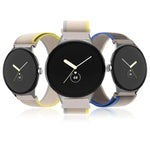 Correia de Relógio em Nylon com Conector Preto Loop, Para Google Pixel Watch 4 / 3 / 2 / 1 41mm