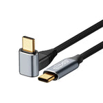 Para Steam Deck Gen2 Cabo de Dados Estéreo Curvo USB-C/Tipo-C Macho para USB-C/Tipo-C Macho 100W, 0,5m, 1m, 1,5m, 2m, 3m