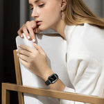 Correia de Relógio em Couro Genuíno com Padrão de Losangos Para Apple Watch Série 8&7 41mm / SE 2&6&SE&5&4 40mm / 3&2&1 38mm, Para Apple Watch Série 8&7 41mm / SE 2&6&SE&5&4 40mm / 3&2&1 38mm