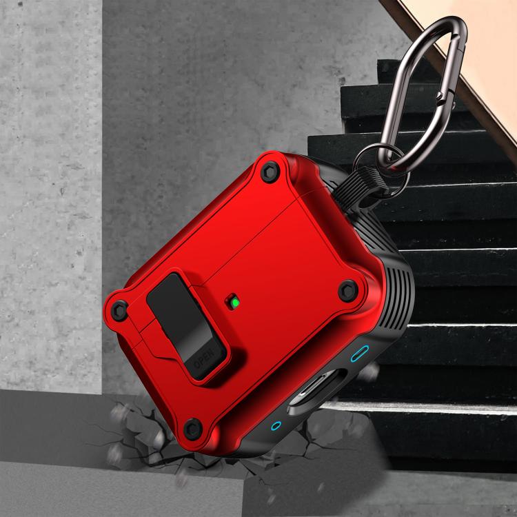 Capa protetora para auriculares Eagle anti-choque com interruptor, para AirPods Pro 3, para AirPods Pro 2, para AirPods 3, para AirPods Pro, para AirPods 1 / 2