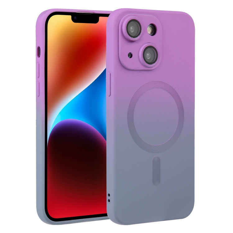 Liquid TPU Silicone Gradient MagSafe Phone Case, For iPhone 14, For iPhone 14 Plus, For iPhone 14 Pro, For iPhone 14 Pro Max, For iPhone 13, For iPhone 13 Pro, For iPhone 13 Pro Max, For iPhone 12