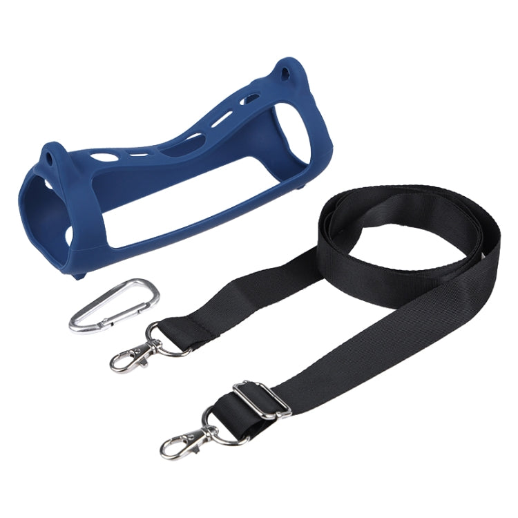 Capa de Silicone Portátil para Altifalante Bluetooth com Alça de Ombro, Preto, Vermelho, Azul