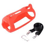 Capa de Silicone para Altifalante Bluetooth com Efeito de Luz Colorida e Alça de Ombro, Para JBL Pulse 5 Preto, Para JBL Pulse 5 Vermelho, Para JBL Pulse 5 Azul