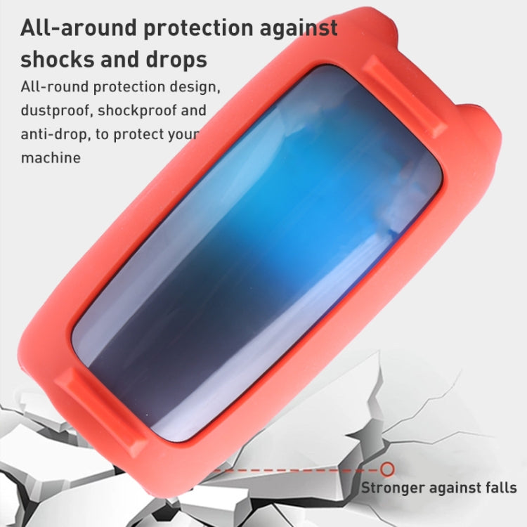 Capa de Silicone para Altifalante Bluetooth com Efeito de Luz Colorida e Alça de Ombro, Para JBL Pulse 5 Preto, Para JBL Pulse 5 Vermelho, Para JBL Pulse 5 Azul