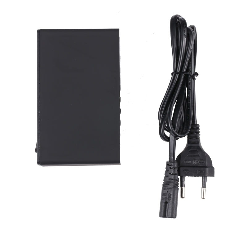 Carregador Inteligente Rápido 10 em 1 65W QC3.0 USB, Ficha EUA, Ficha Reino Unido, Ficha Austrália