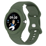 Leather Texture Silicone Integrated Watch Band, For Google Pixel Watch