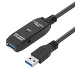 Cabo de Extensão USB 3.0 Macho para Fêmea para Sincronização de Dados Super Rápido, Comprimento: 10m, 10m